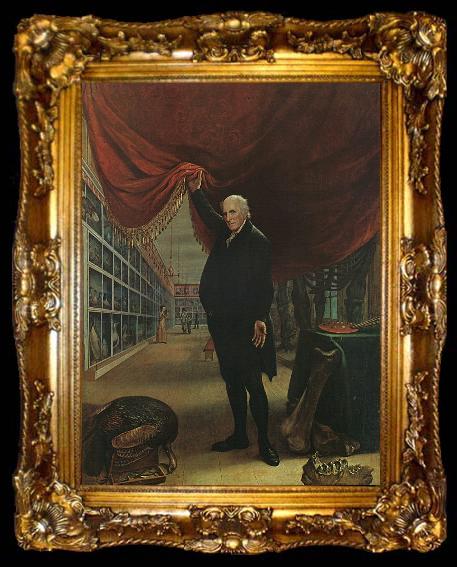 framed  Charles Wilson Peale The Artist in his Museum, ta009-2